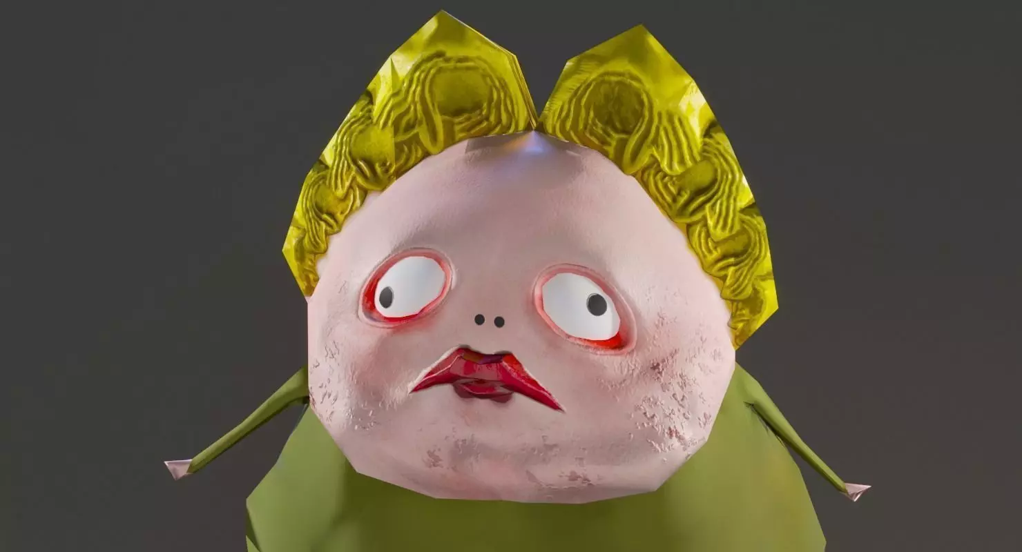 Your Fat Mom Lowpoly Character Low-poly 3D model