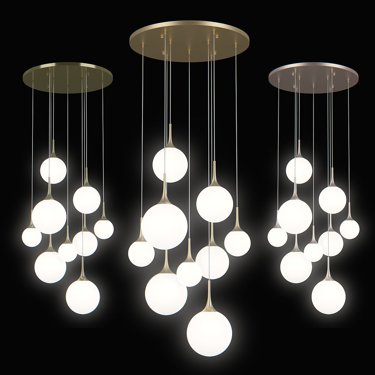 81309x Globo Lightstar Chandelier 3D model_1