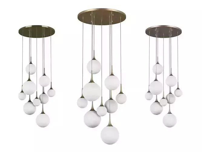 81309x Globo Lightstar Chandelier 3D model