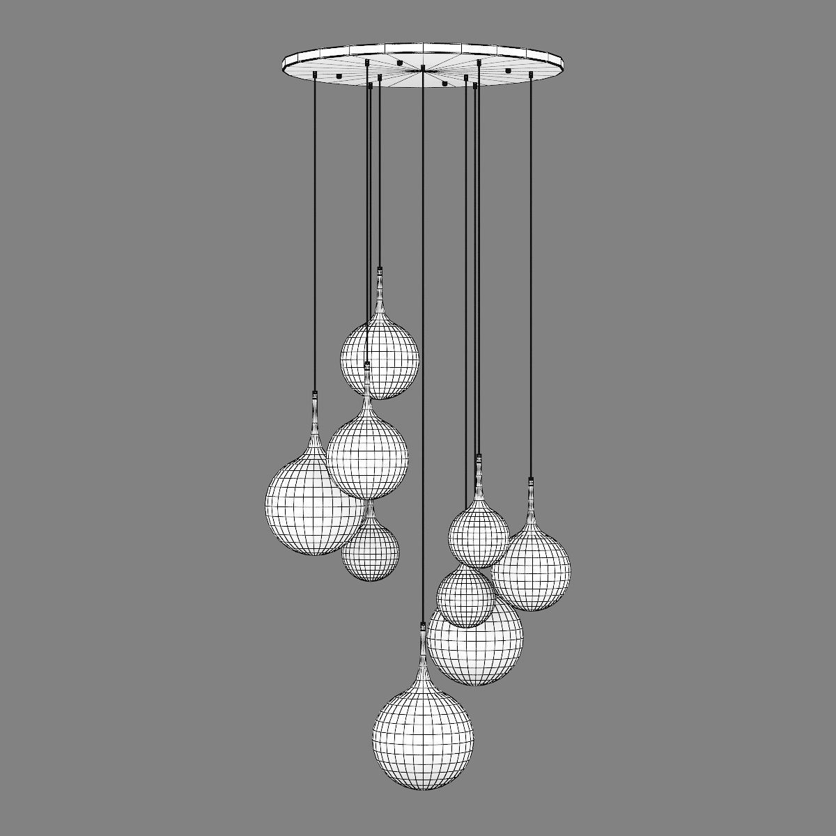 81309x Globo Lightstar Chandelier 3D model_4