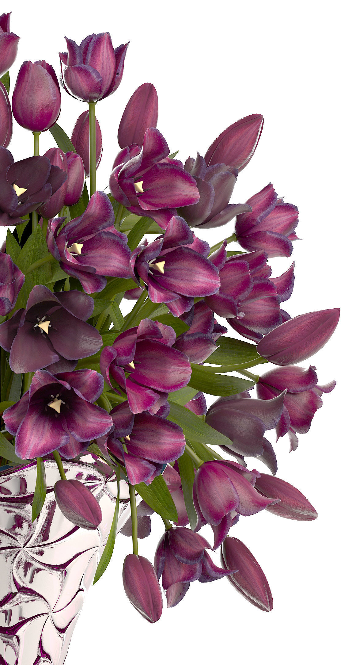 Collection of bouquets of tulips 3D model_28