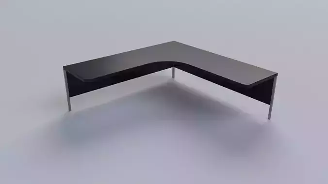 Modern sleek corner desk