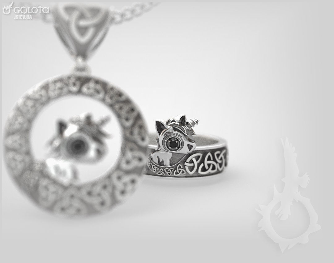 Unicorn Ring - replica 3D print model_2