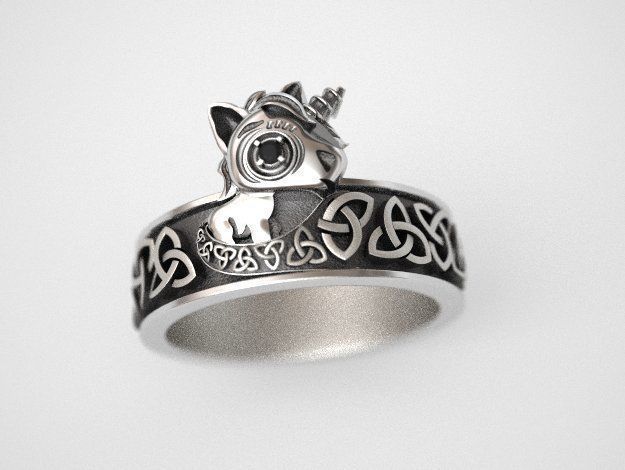 Unicorn Ring - replica 3D print model