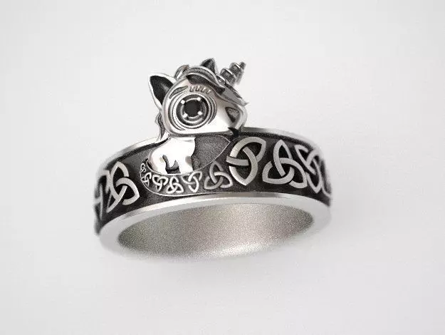 Unicorn Ring - replica 3D print model_0