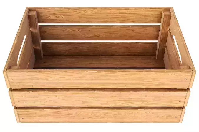 wooden box - PBR Game-Ready