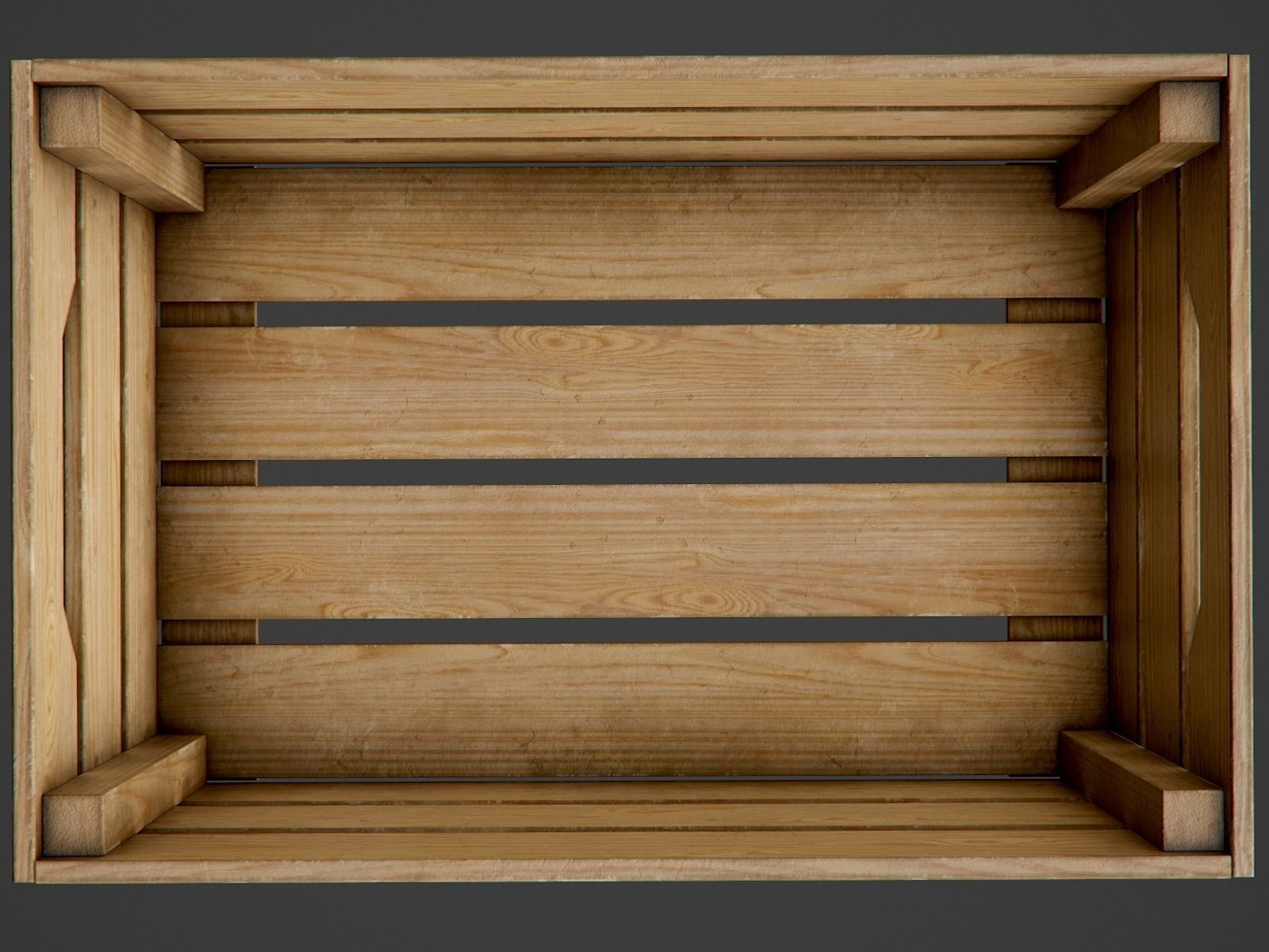 wooden box - PBR Game-Ready Low-poly 3D model_7