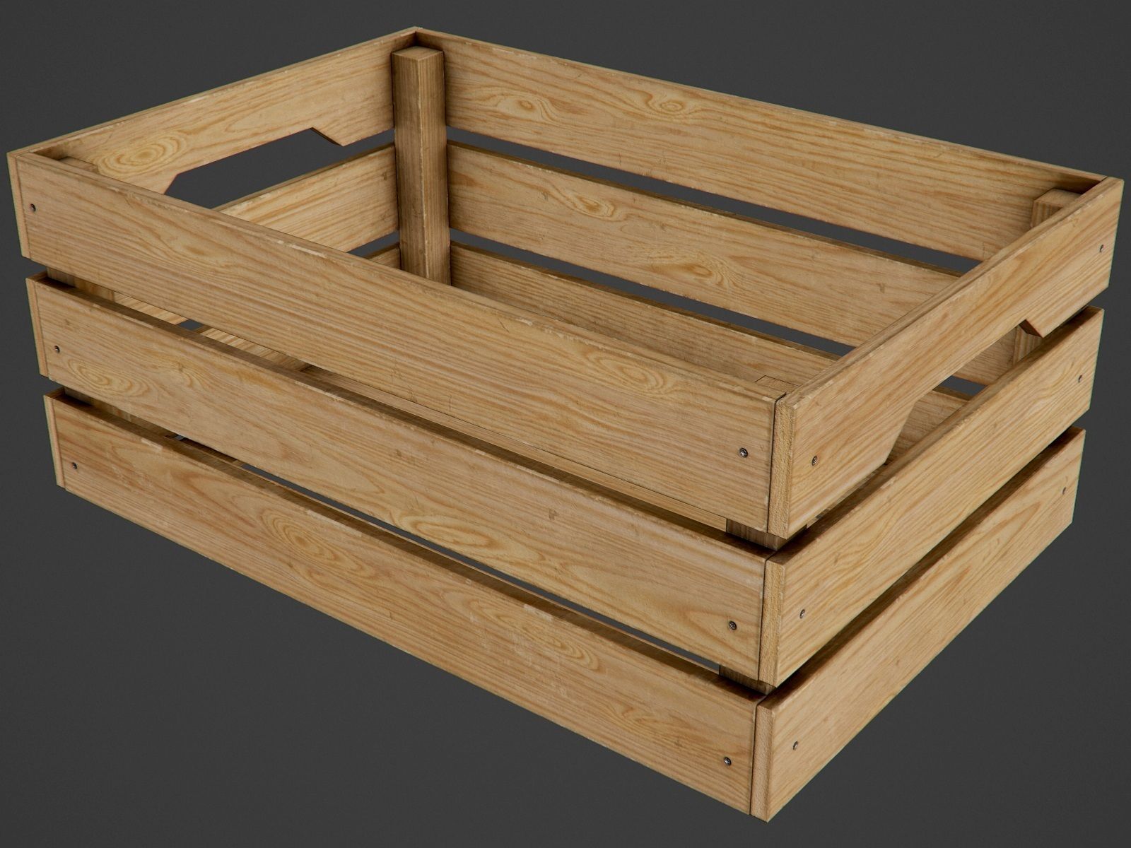 wooden box - PBR Game-Ready Low-poly 3D model_8