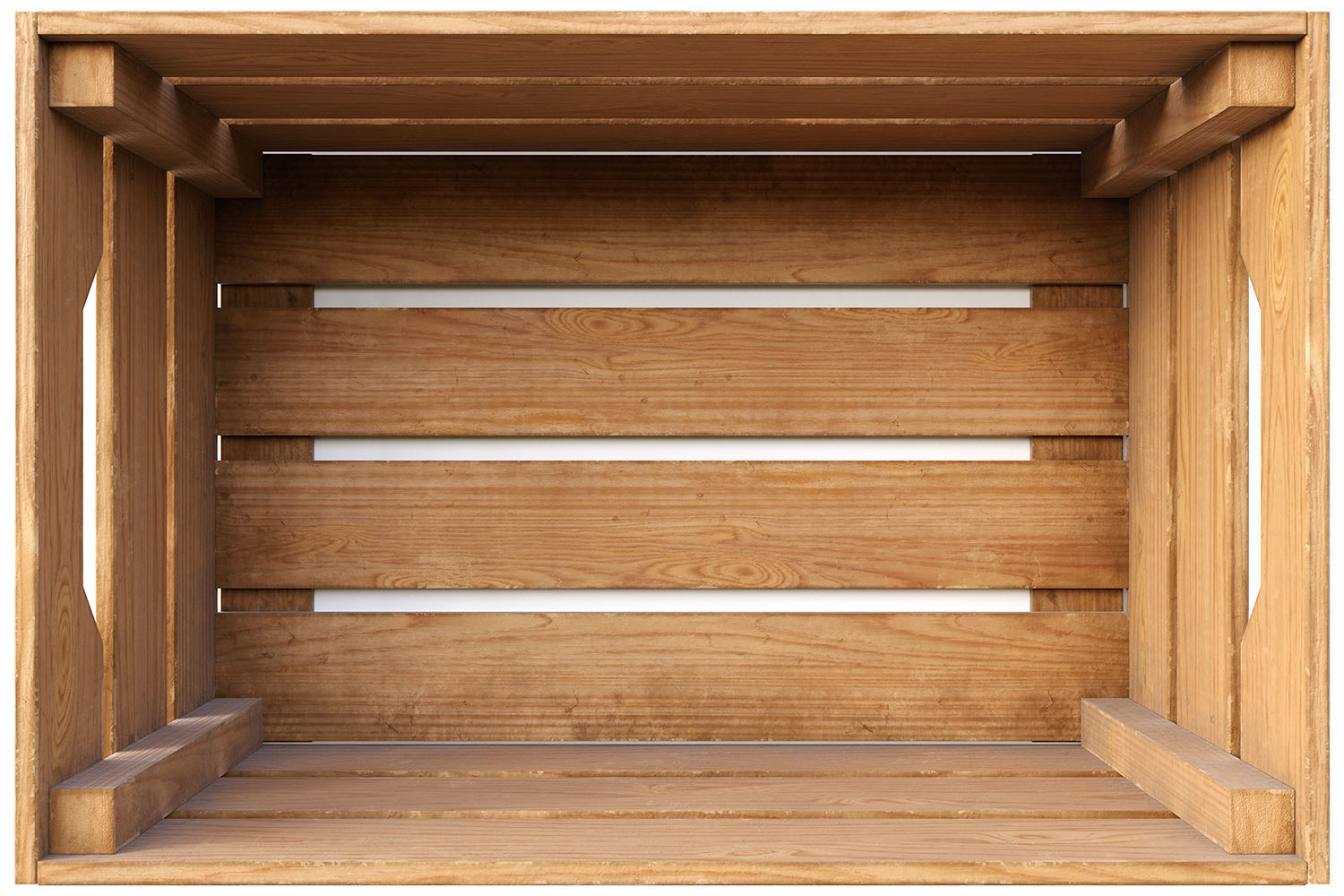 wooden box - PBR Game-Ready Low-poly 3D model_1