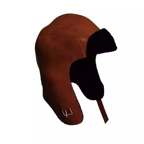 Hat Leather Low-poly 3D model