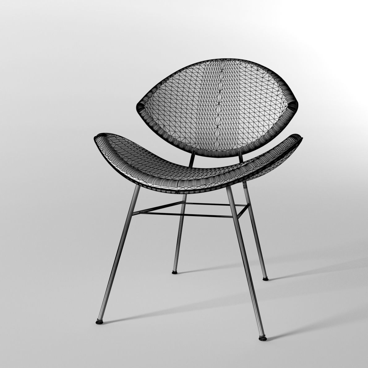 Chair Fishnet from Walter Knoll - Design by Said and Neptun Ozis 3D model_2