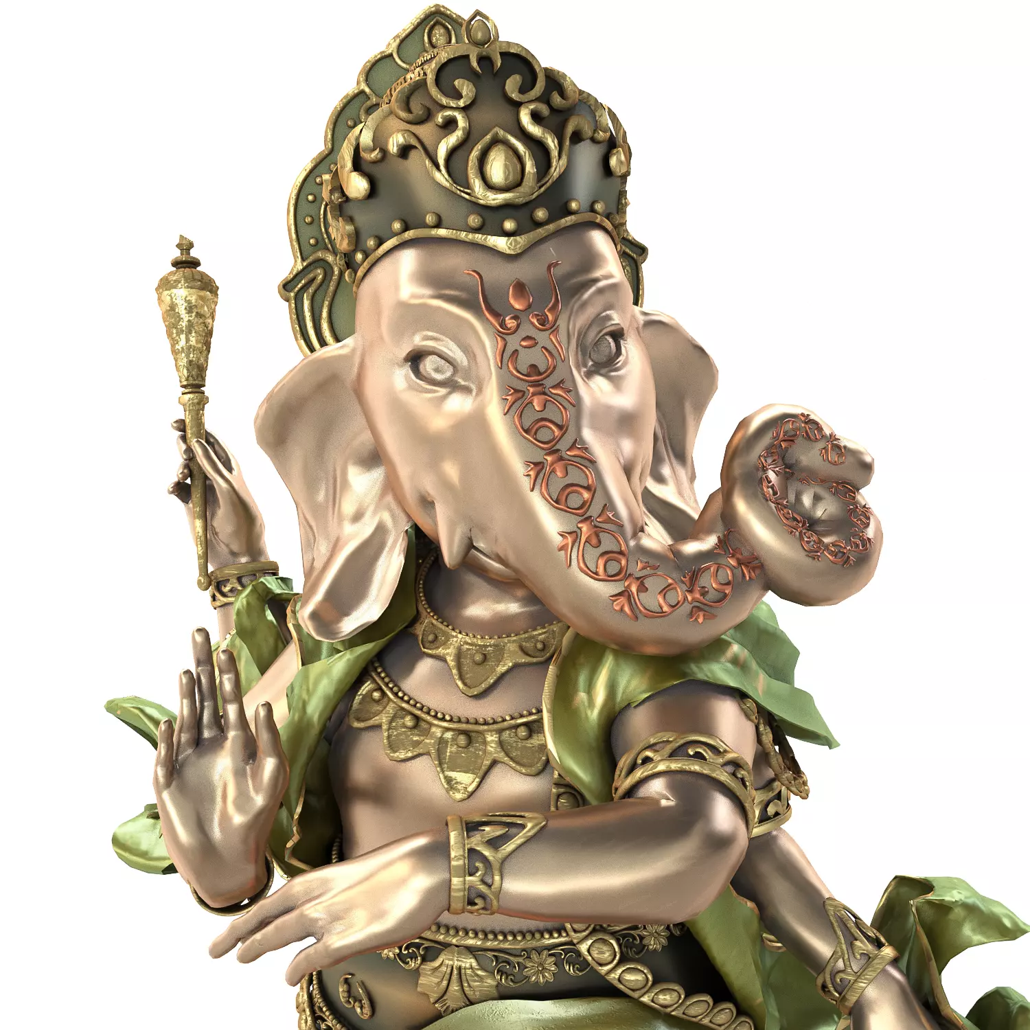Dancing Ganesha Indian God 3D model