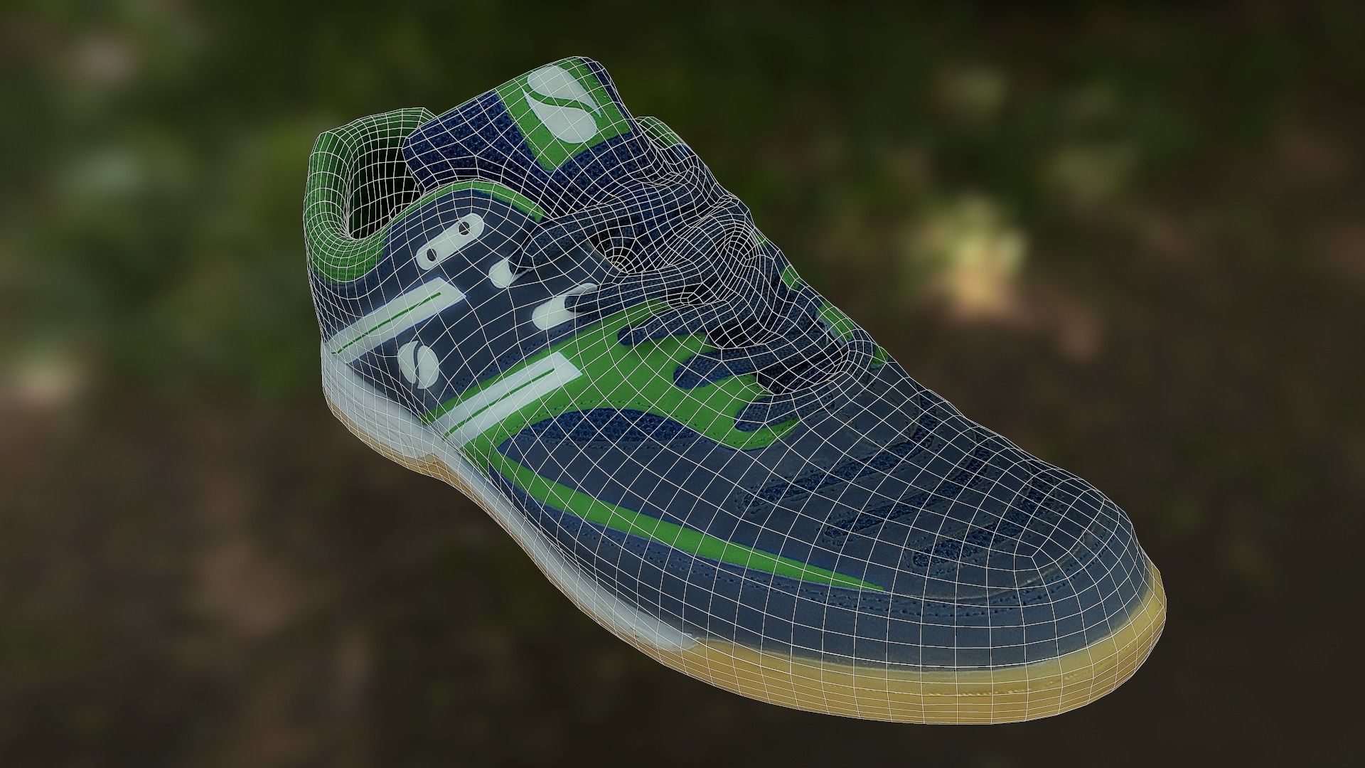 Shoe low poly 3D model badminton Low-poly 3D model_9