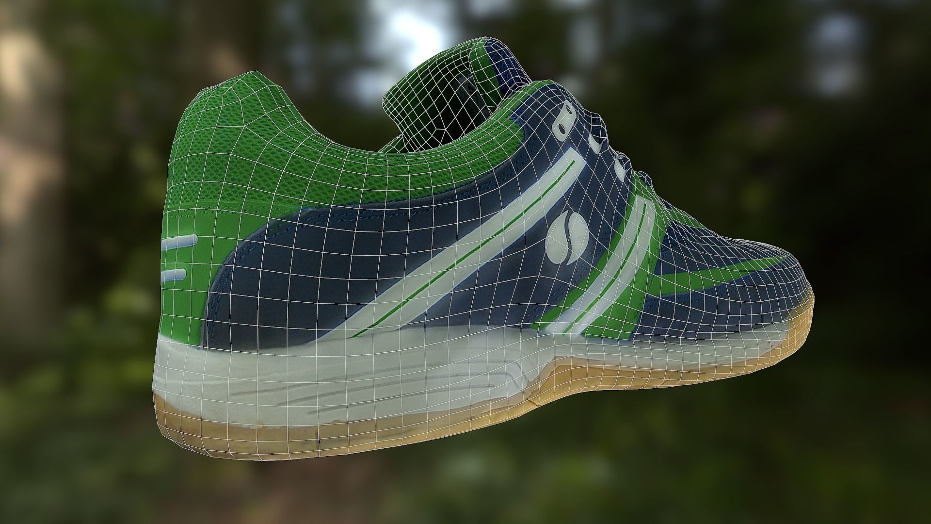 Shoe low poly 3D model badminton Low-poly 3D model_10