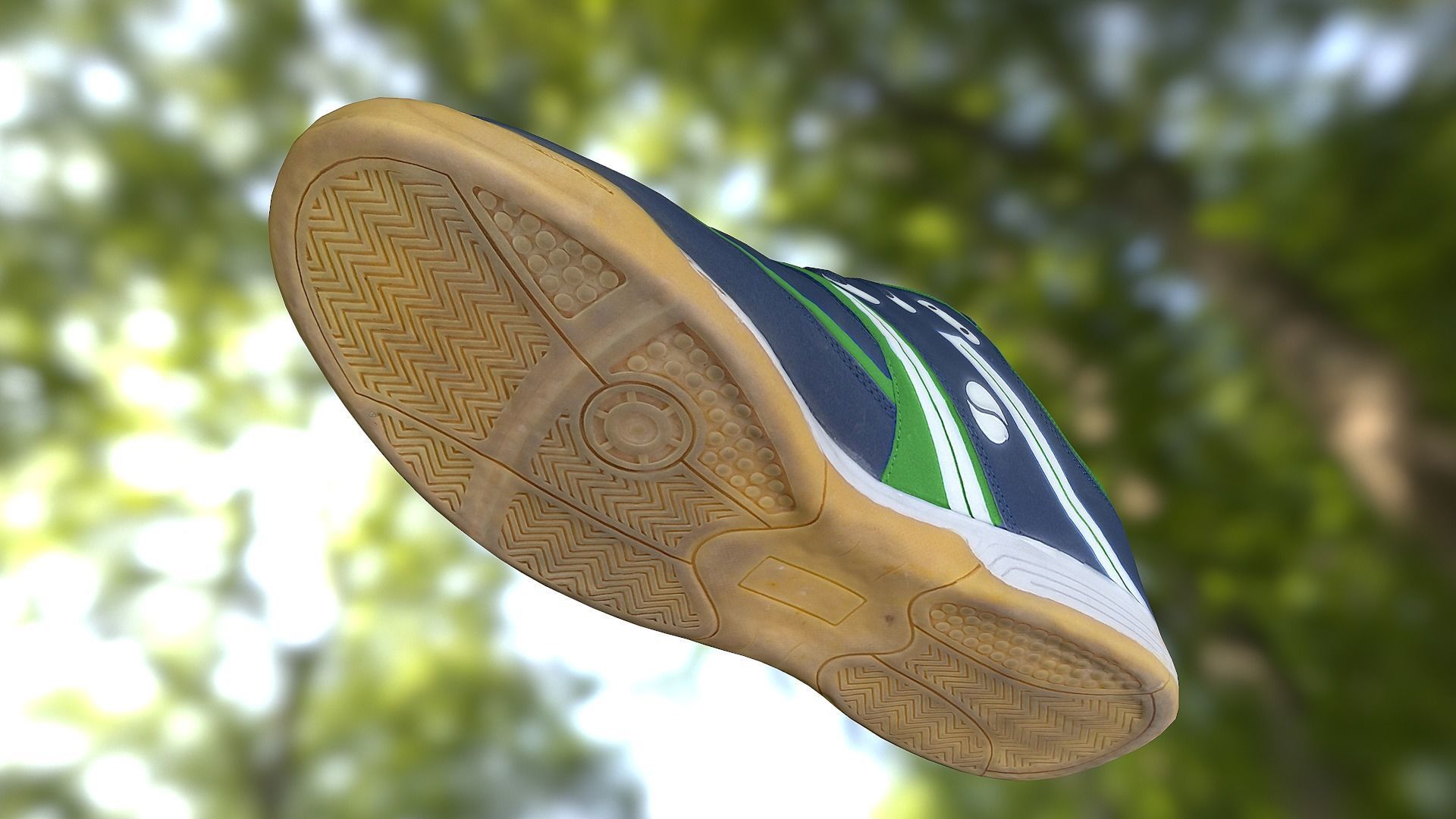 Shoe low poly 3D model badminton Low-poly 3D model_7