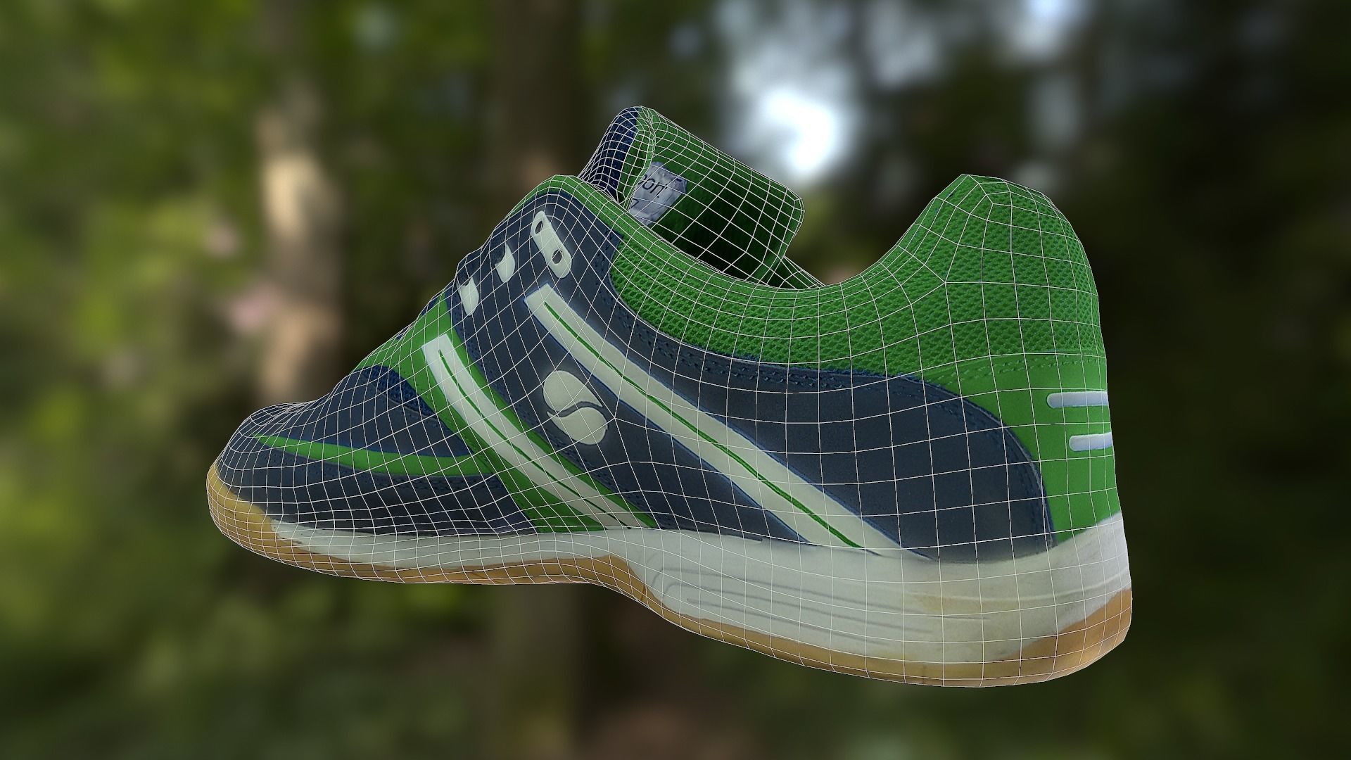 Shoe low poly 3D model badminton Low-poly 3D model_11