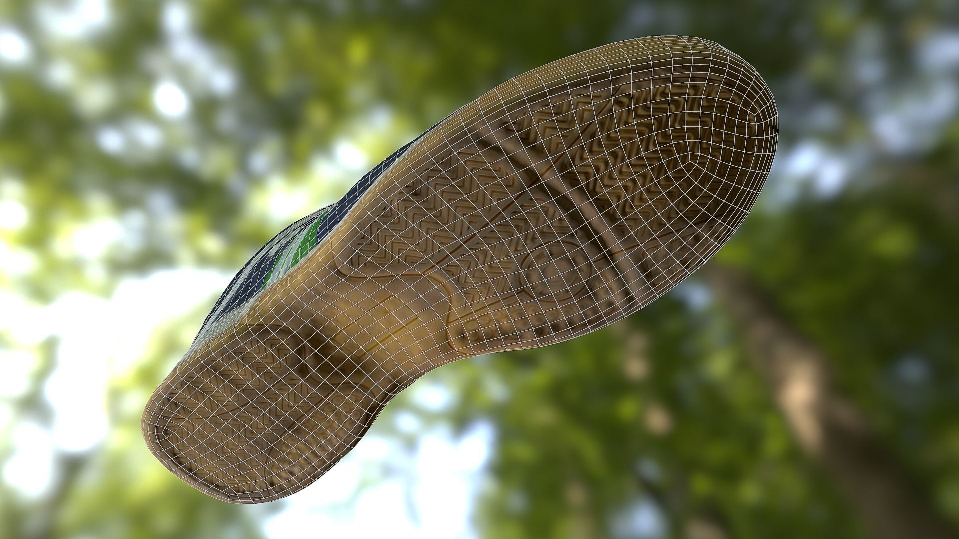 Shoe low poly 3D model badminton Low-poly 3D model_14
