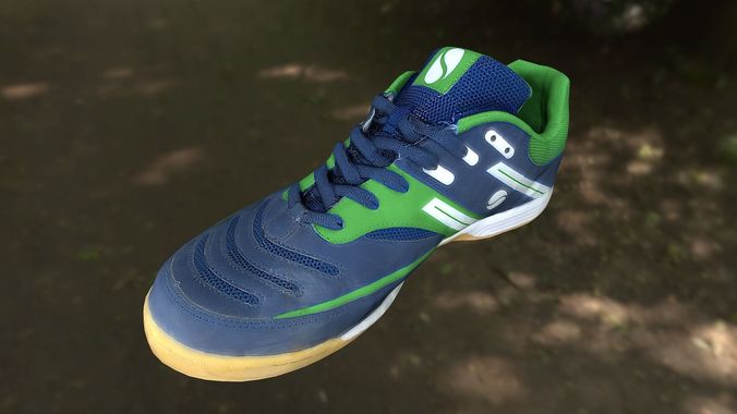 Shoe low poly 3D model badminton Low-poly 3D model