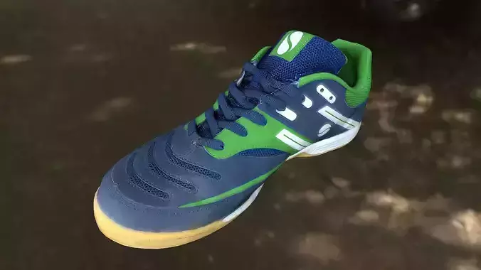 Shoe low poly 3D model badminton Low-poly 3D model Shoe low poly 3D model badminton Low-poly 3D model