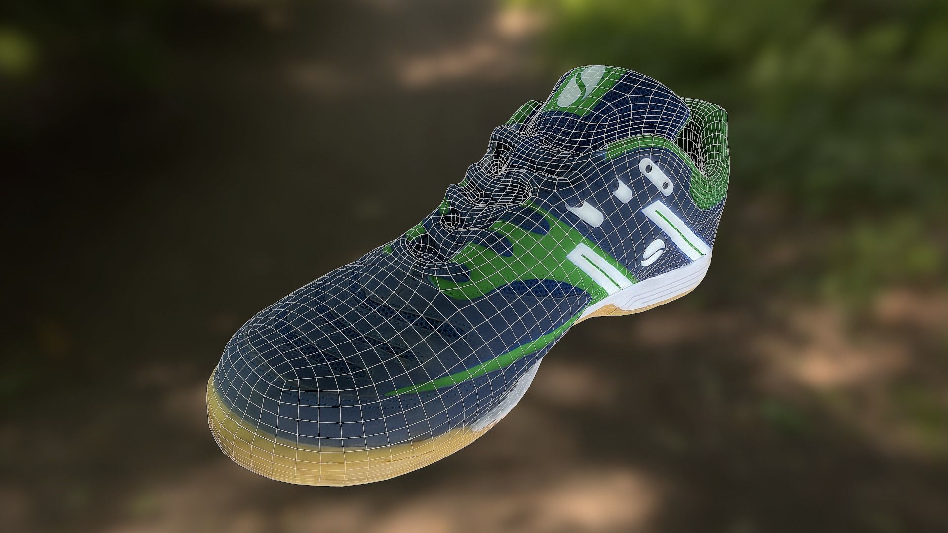 Shoe low poly 3D model badminton Low-poly 3D model_8