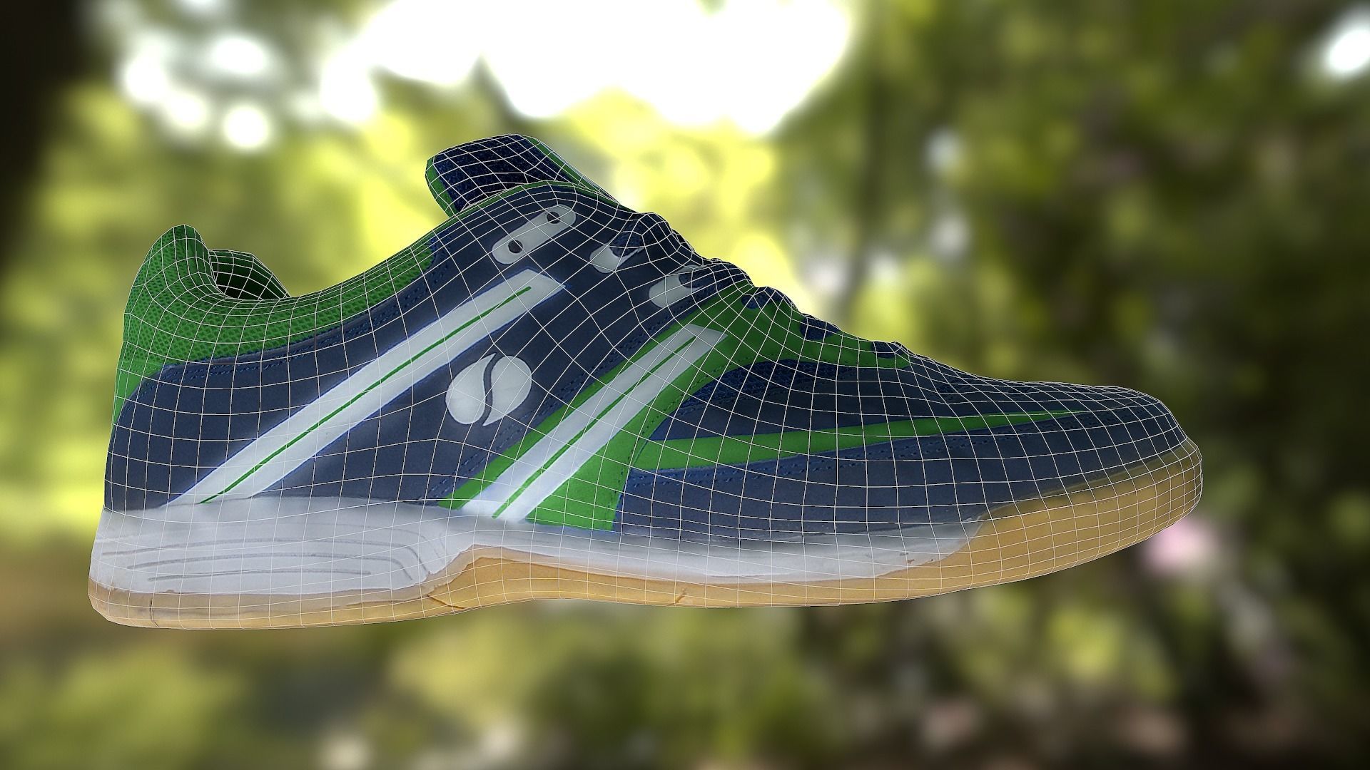 Shoe low poly 3D model badminton Low-poly 3D model_12