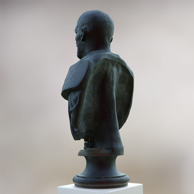 Marcus Porcius Cato the Censor bust 3D model_9