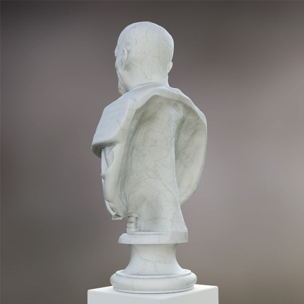 Marcus Porcius Cato the Censor bust 3D model_3