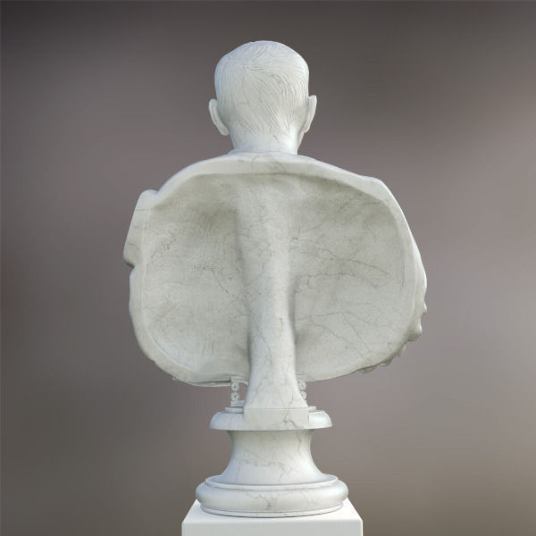 Marcus Porcius Cato the Censor bust 3D model_4
