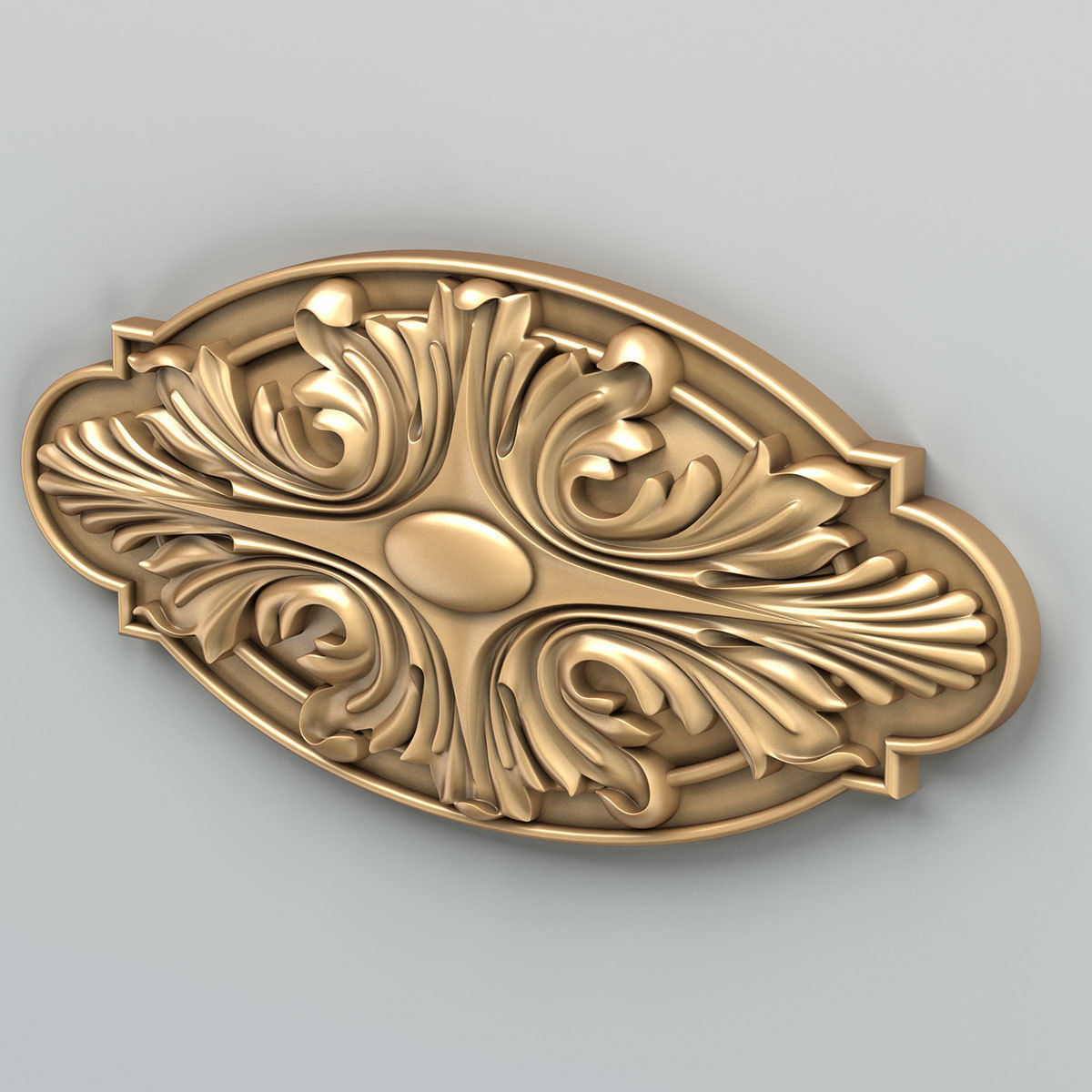 Round rosette 013 3D model_2
