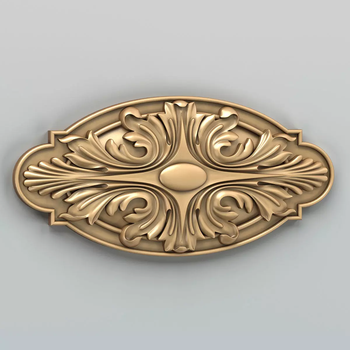 Round rosette 013 3D model_0