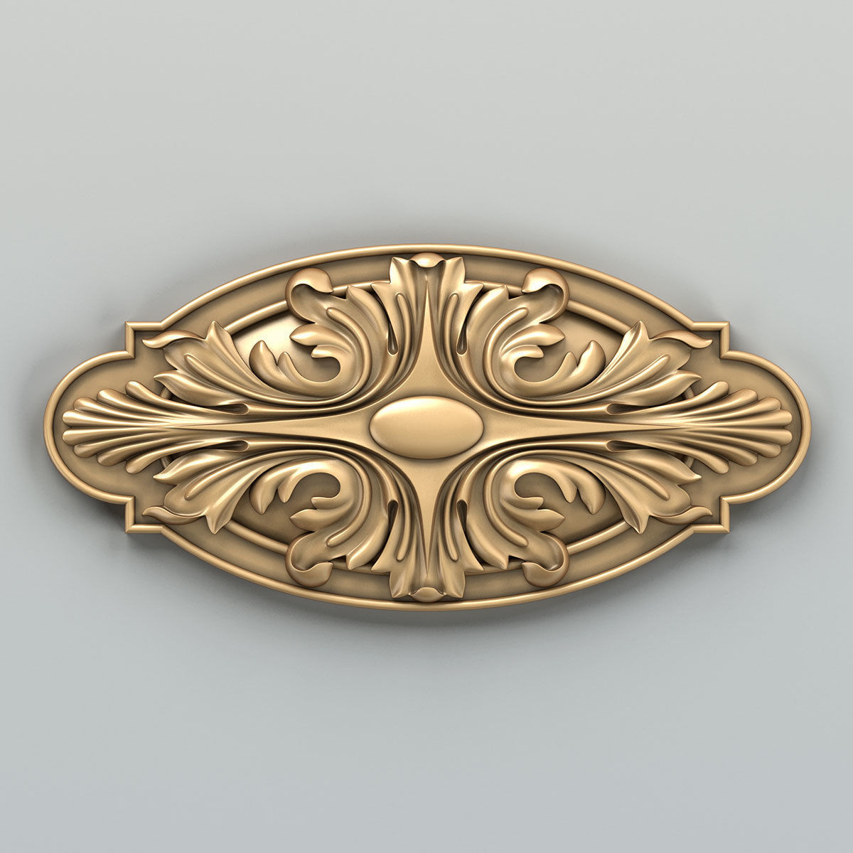Round rosette 013 3D model_1