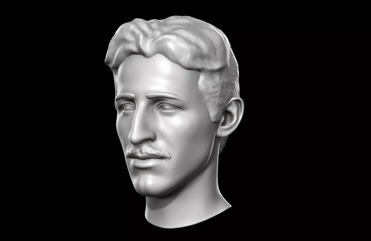 Nikola Tesla 3D print model_0