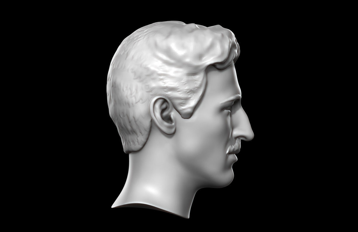 Nikola Tesla 3D print model_1