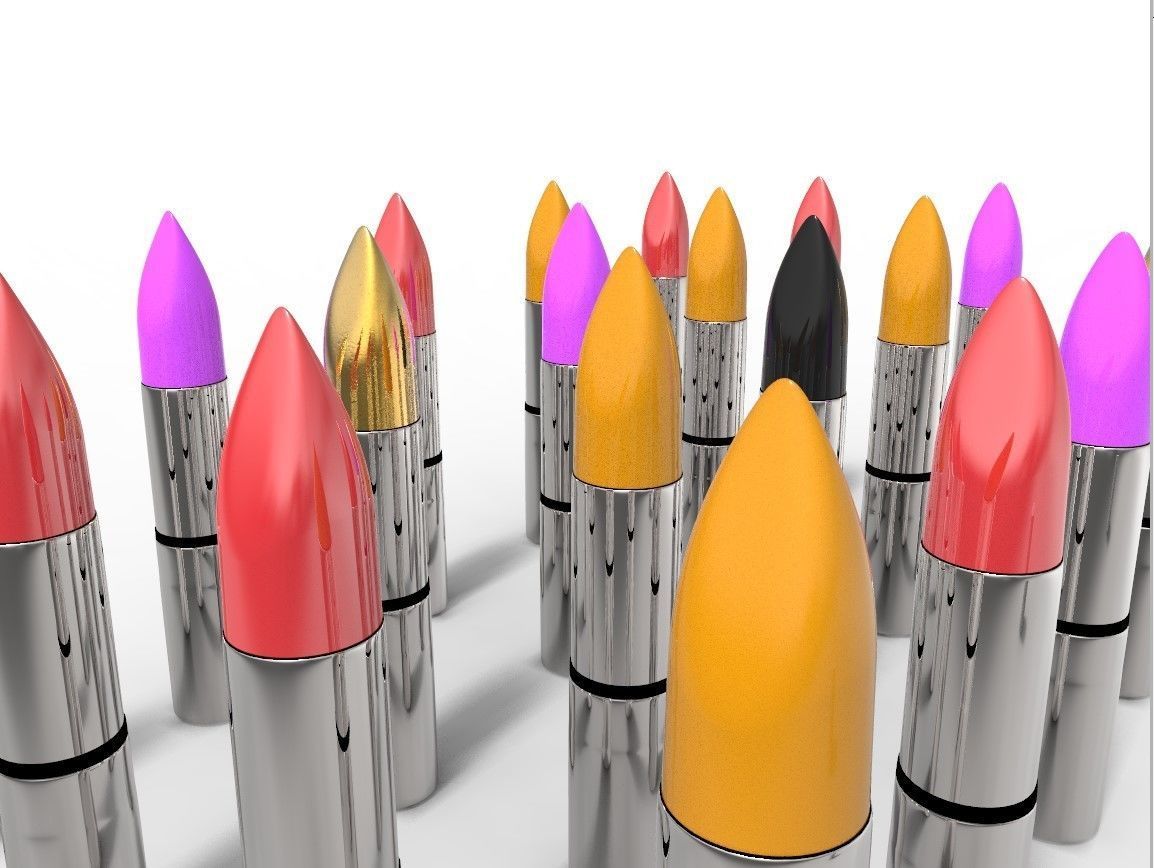 Lipstick 3D model_4