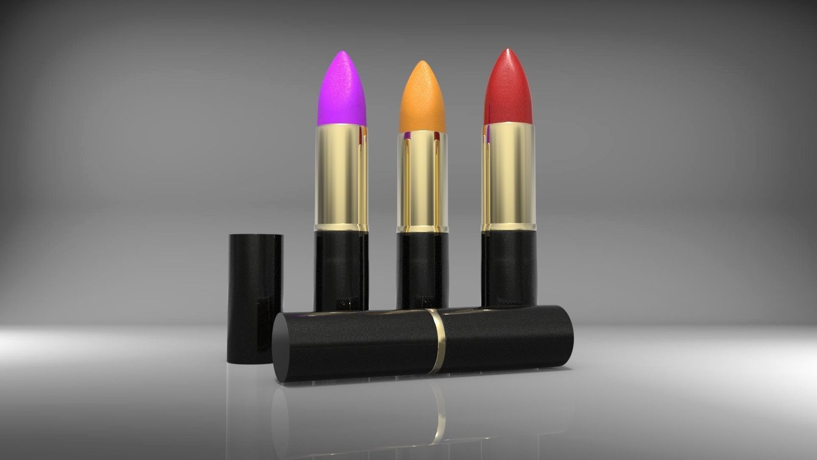Lipstick 3D model_2