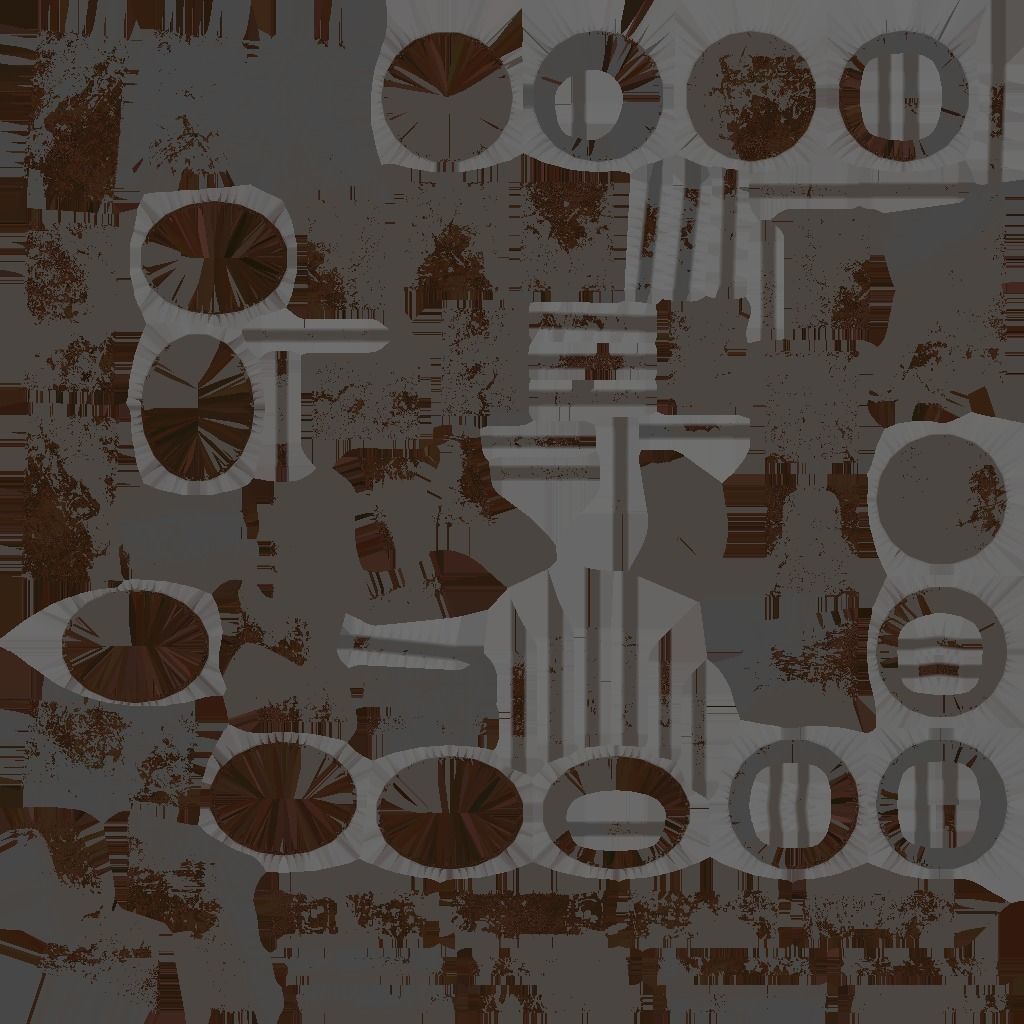 Industrial Pipes Low-poly 3D model_9