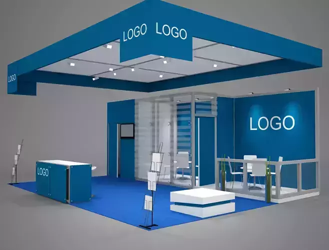 Exhibition stand octanorm maxima 8x6 m 3D model