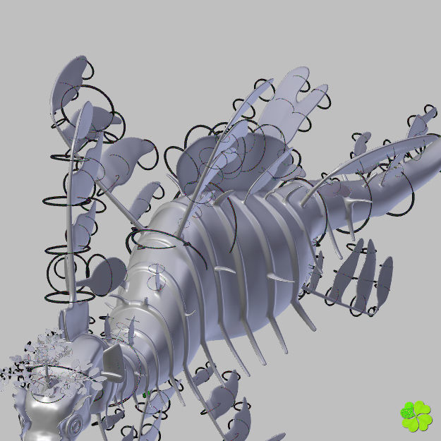 Leafy sea dragon rigged 3D model_52