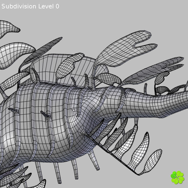 Leafy sea dragon rigged 3D model_41