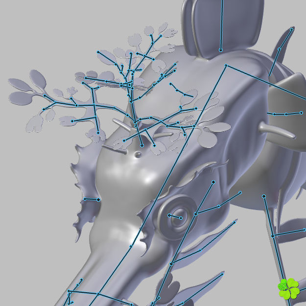 Leafy sea dragon rigged 3D model_47