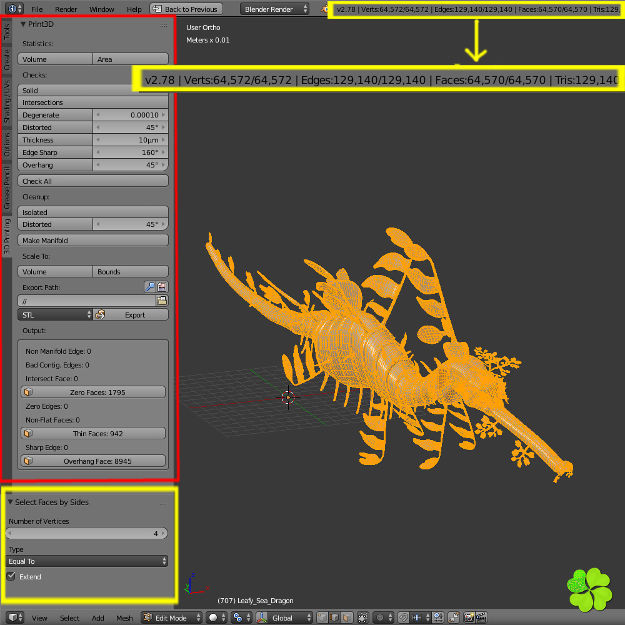 Leafy sea dragon rigged 3D model_42