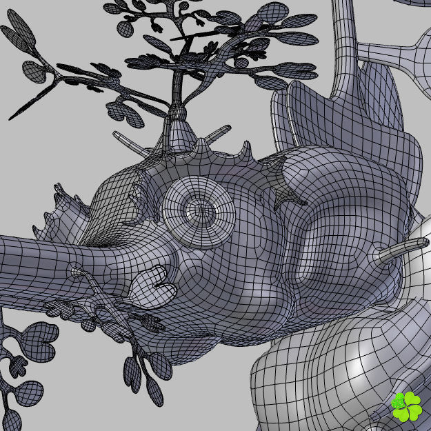 Leafy sea dragon rigged 3D model_36