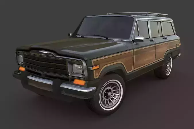 Jeep Wagoneer Low-poly 3D model