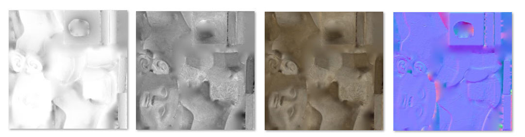 Photorealistic Crown less Head of queen Nefertiti 3D model_19