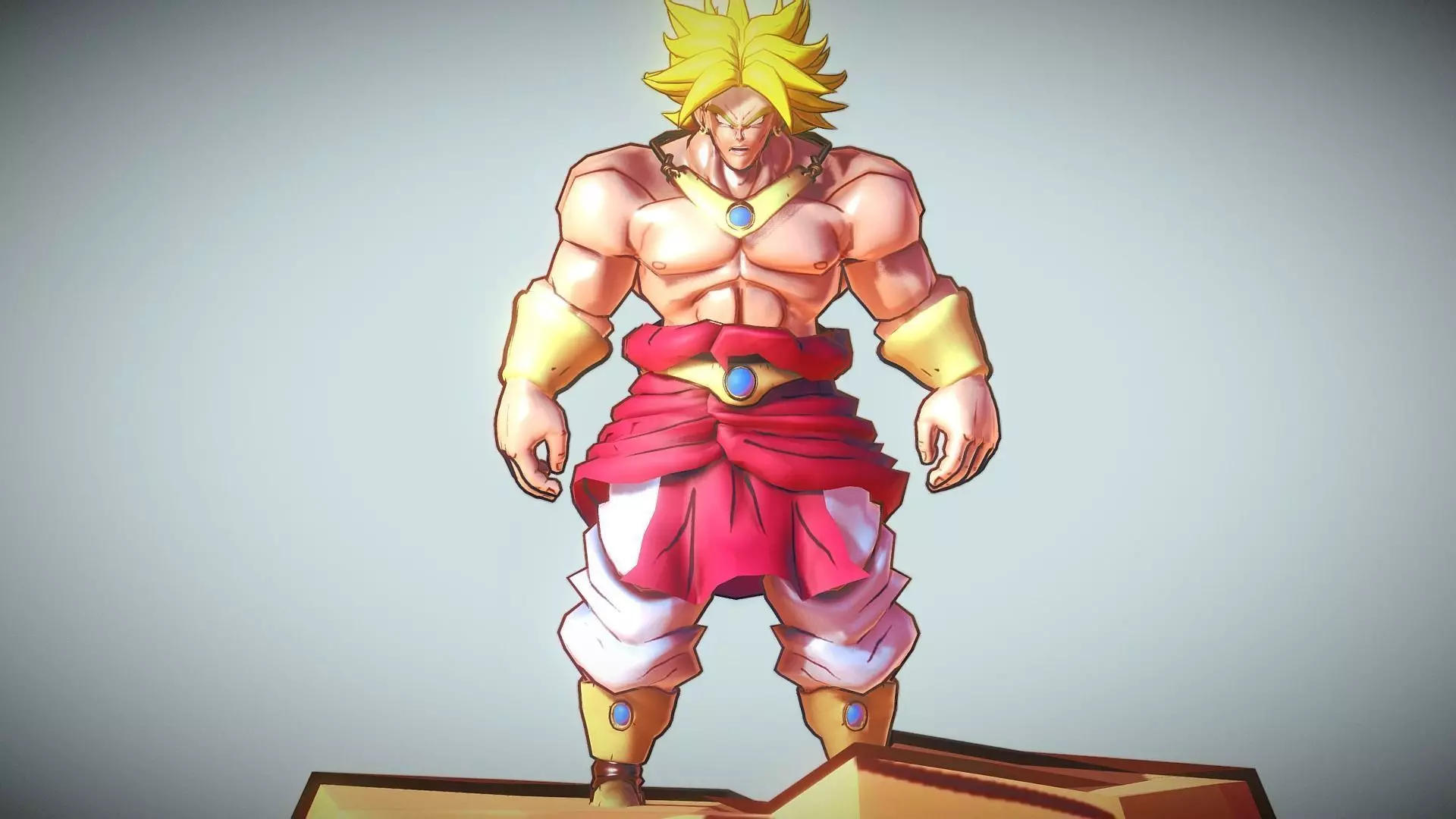 Broly legendary super saiyan Free low-poly 3D model