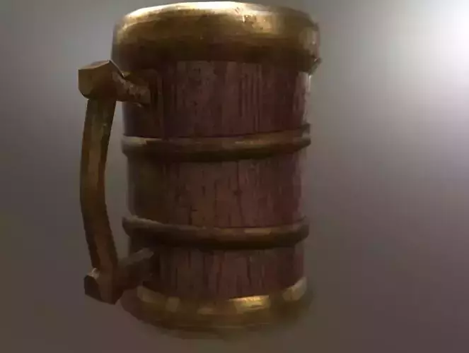 Stylized Old beer mug