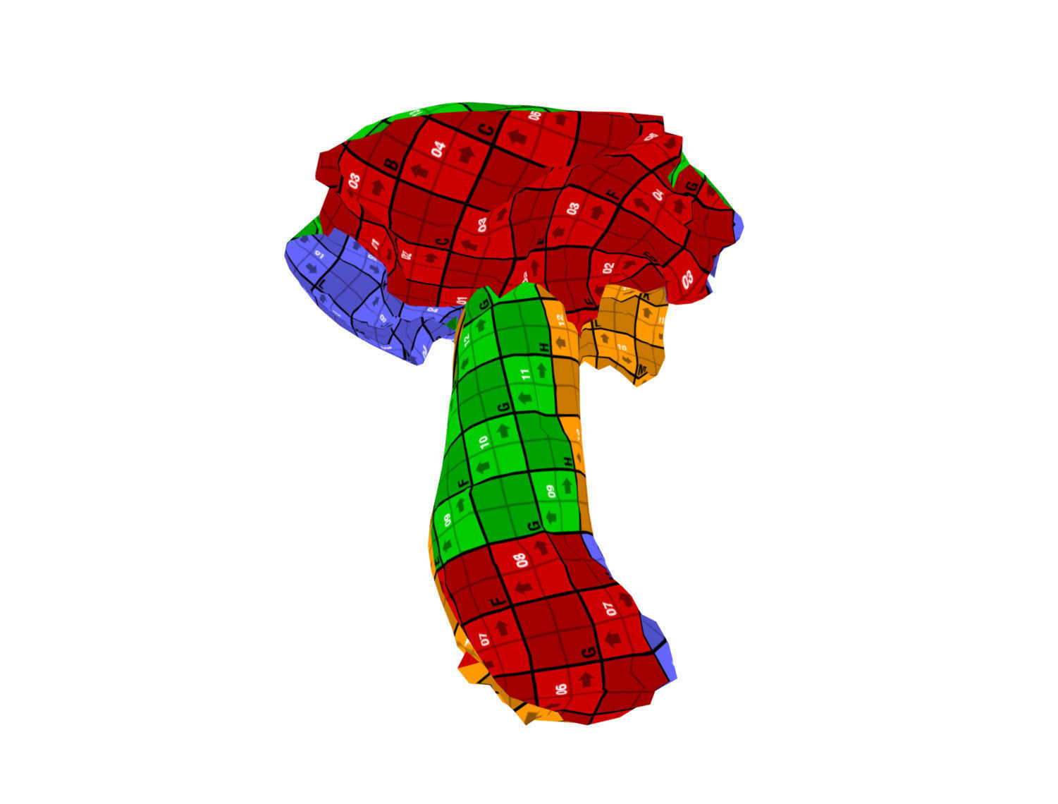 Photorealistic mushroom - Porcini - Boletus edulis Low-poly 3D model_14