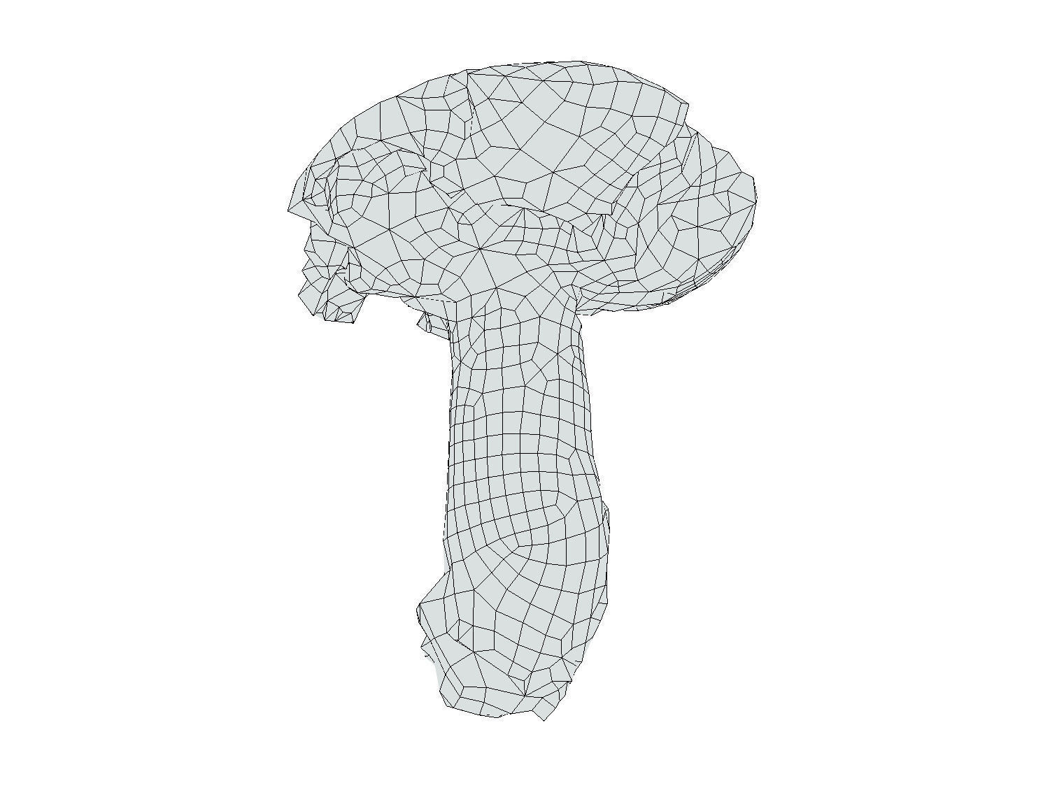 Photorealistic mushroom - Porcini - Boletus edulis Low-poly 3D model_10