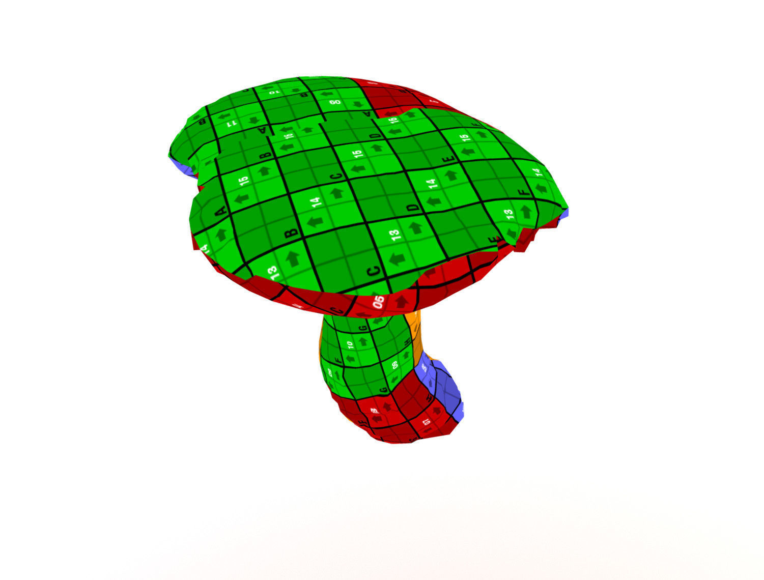 Photorealistic mushroom - Porcini - Boletus edulis Low-poly 3D model_13