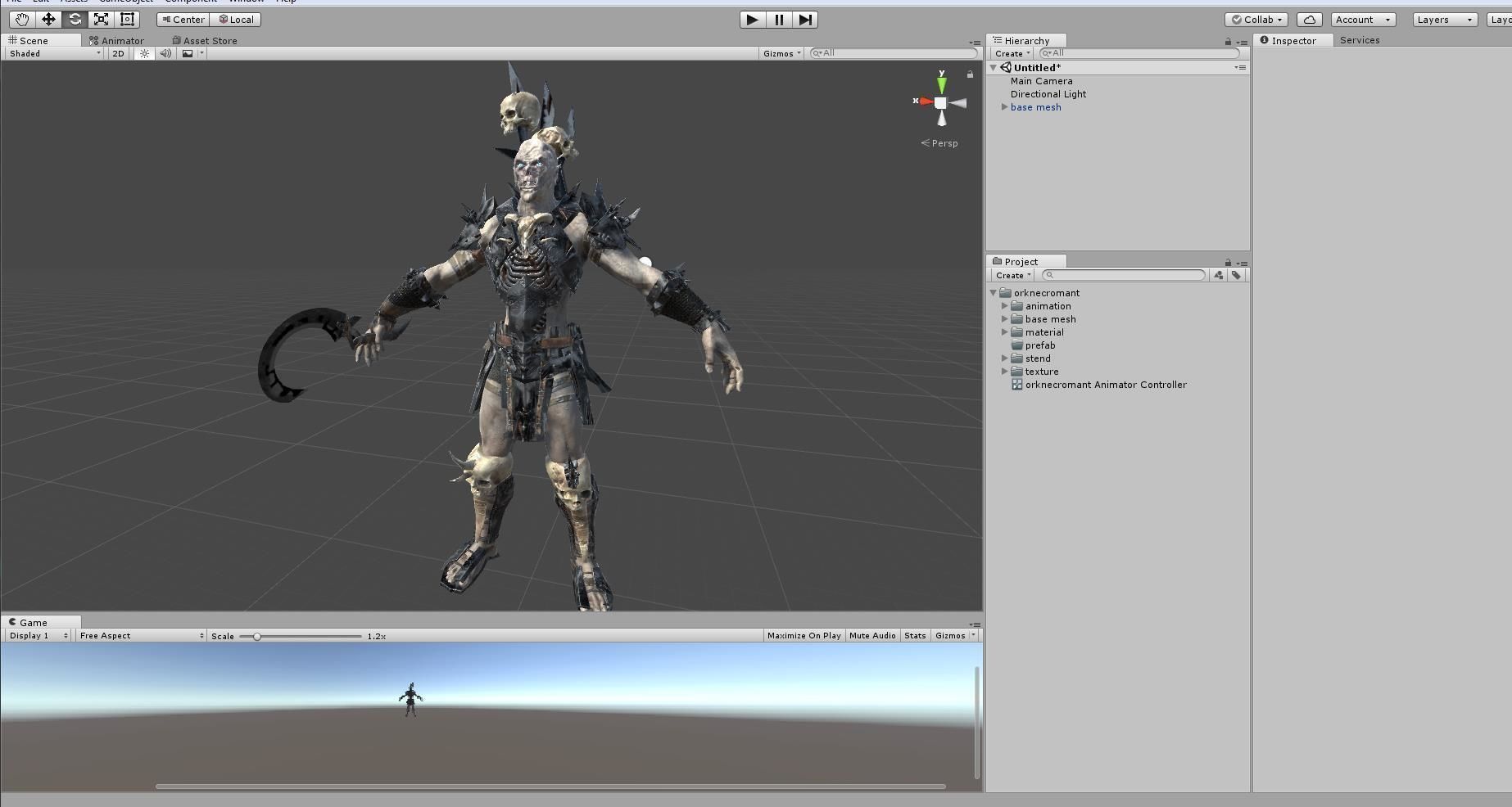 Ork necromancer Low-poly 3D model_7